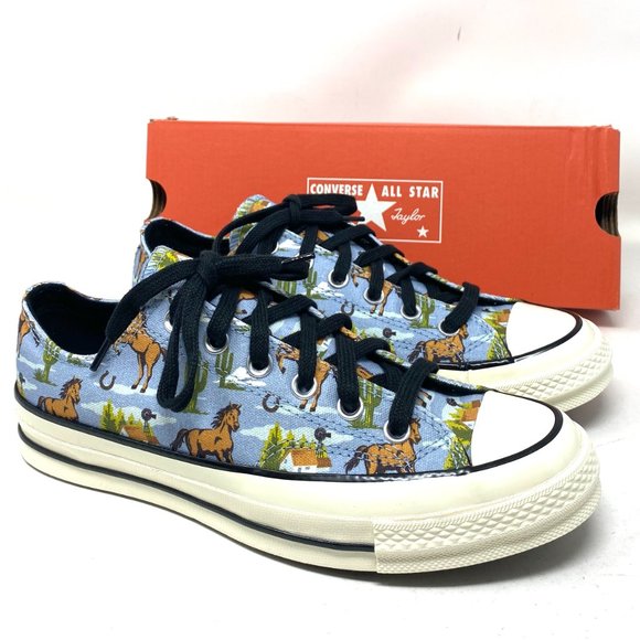 💖MEGA SALE💖Converse CHUCK 70 Shoes Men’s Canvas Low Washed Horses 169820C - Picture 7 of 9